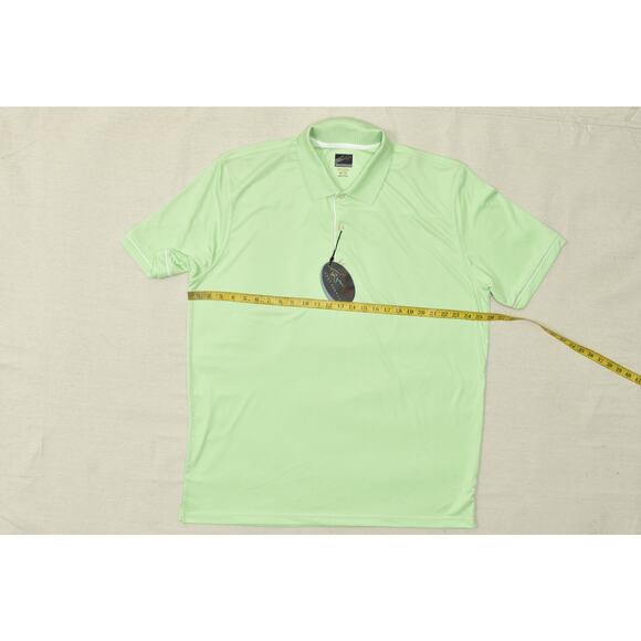 NEW Greg Norman Play Dry Men's Polo Shirt Big & Tall Size XXL Green Polyester - Picture 4 of 8